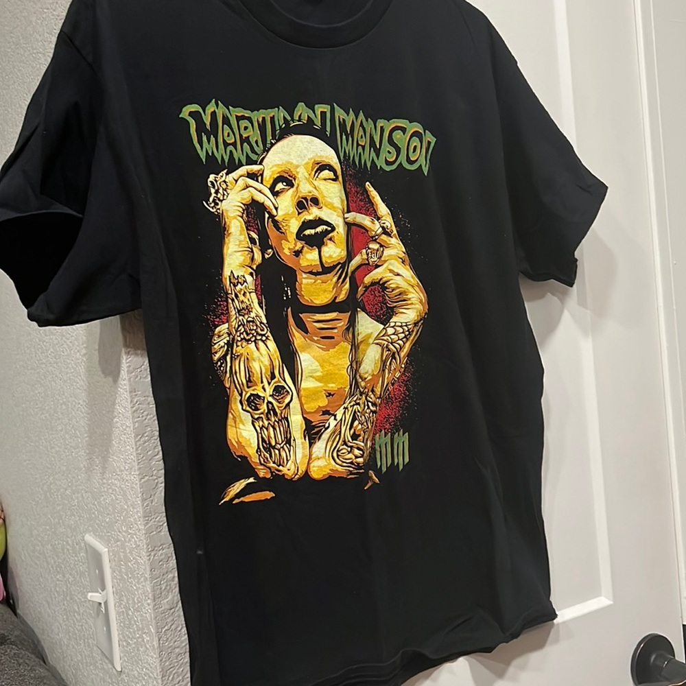 Marilyn Manson portrait of an American family era band shirt